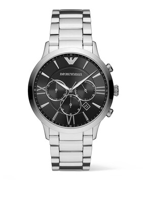 Giovanni 43mm Chrono Quartz Watch, Stainless Steel